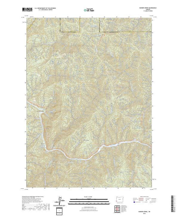 USGS Topographic Map – Bunker Creek