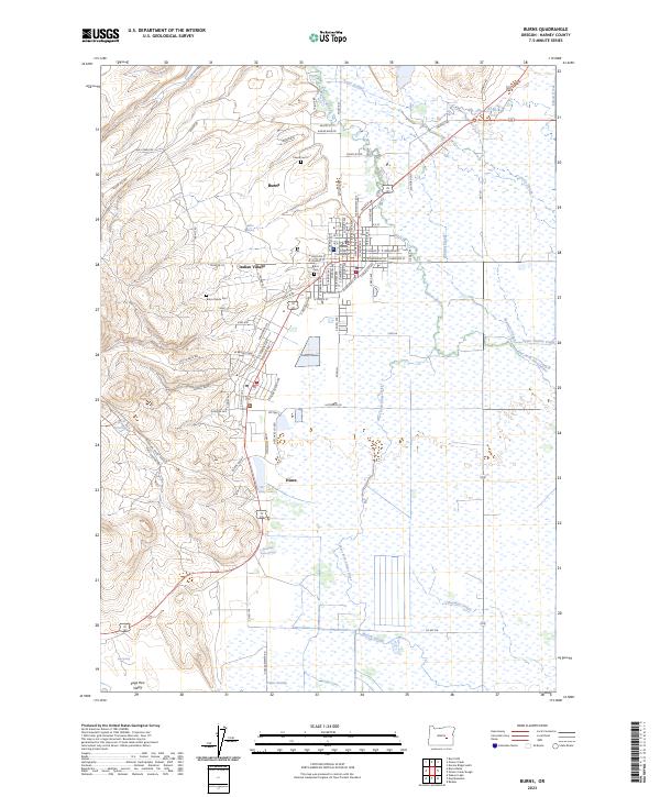 USGS Topographic Map – Burns