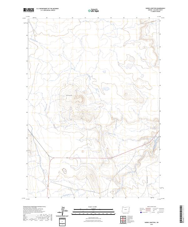 USGS Topographic Map – Burns Junction