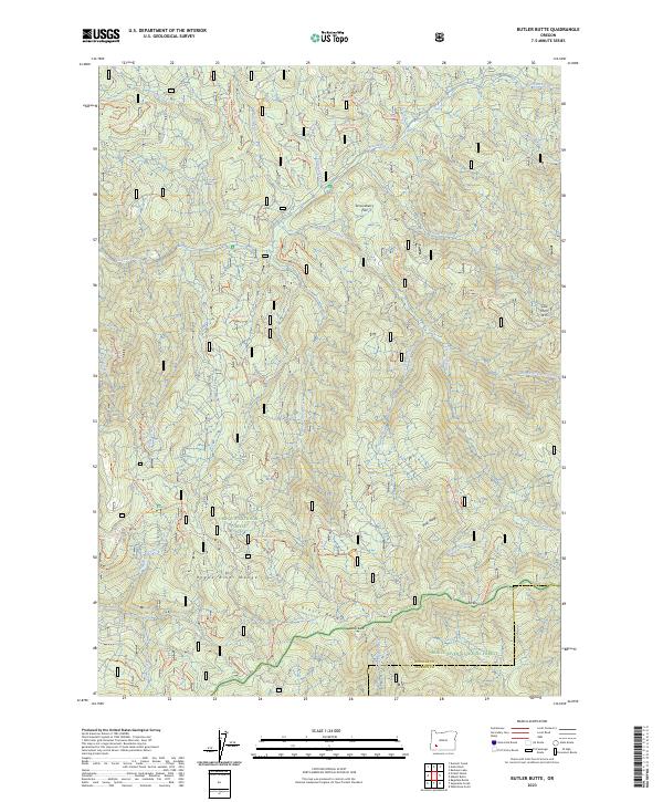 USGS Topographic Map – Butler Butte