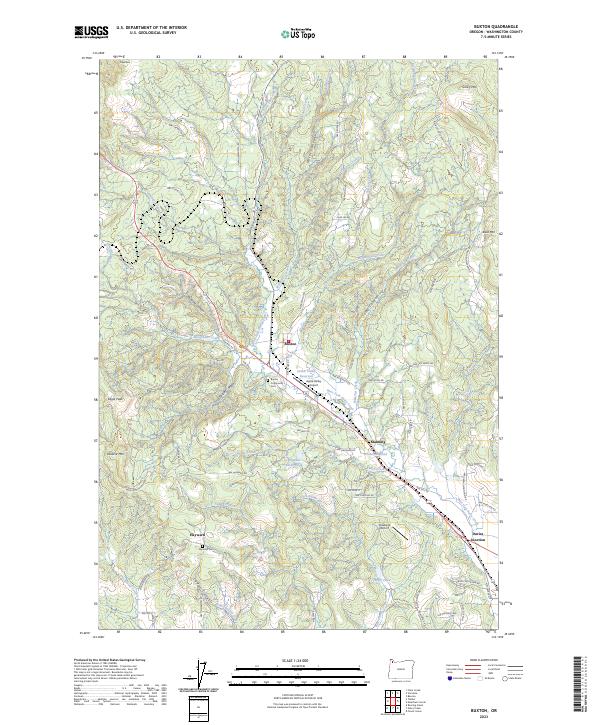 USGS Topographic Map – Buxton