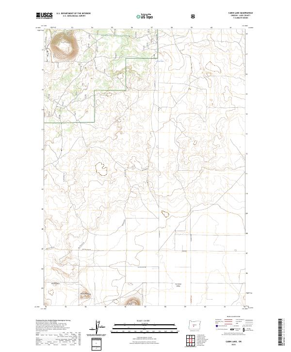 USGS Topographic Map – Cabin Lake