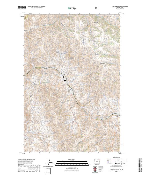 USGS Topographic Map – Cactus Mountain