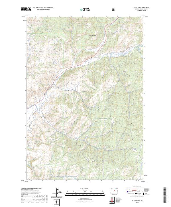 USGS Topographic Map – Cadle Butte