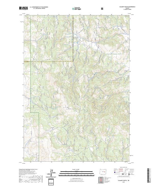 USGS Topographic Map – Calamity Butte