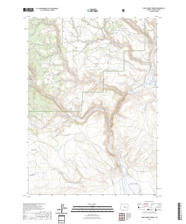 USGS Topographic Map – Camp Currey Spring