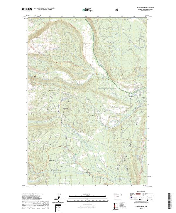 USGS Topographic Map – Candle Creek