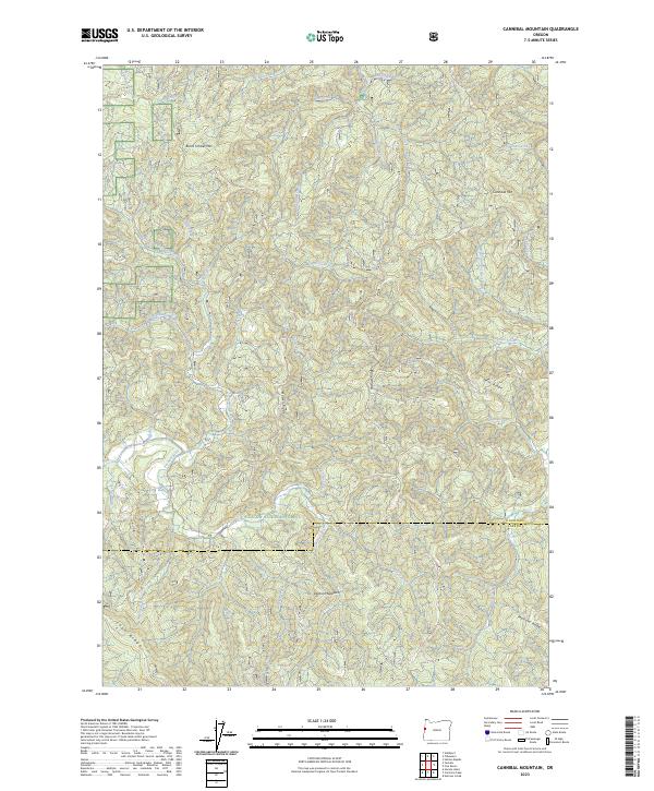 USGS Topographic Map – Cannibal Mountain