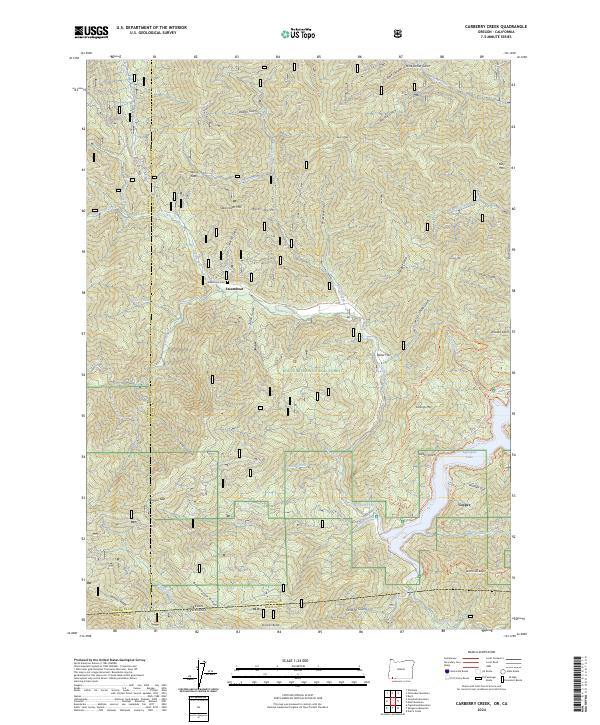 USGS Topographic Map – Carberry Creek