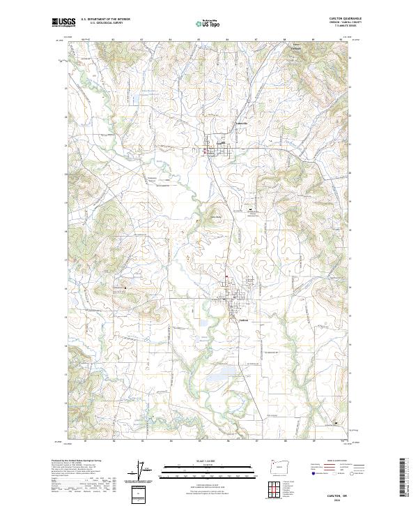 USGS Topographic Map – Carlton