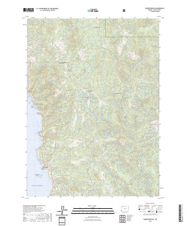 USGS Topographic Map – Carpenterville