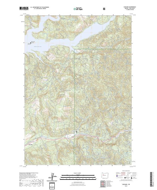 USGS Topographic Map – Cascadia