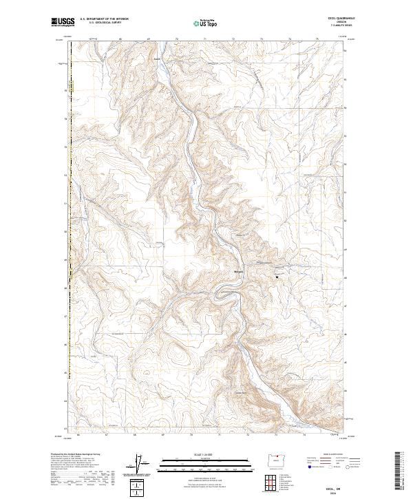 USGS Topographic Map – Cecil