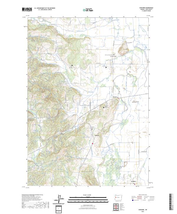 USGS Topographic Map – Cheshire