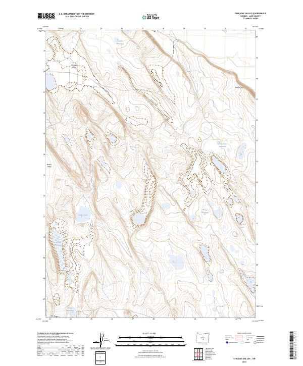 USGS Topographic Map – Chicago Valley