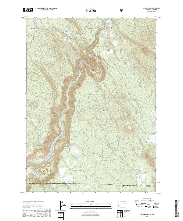 USGS Topographic Map – Chicken Hills
