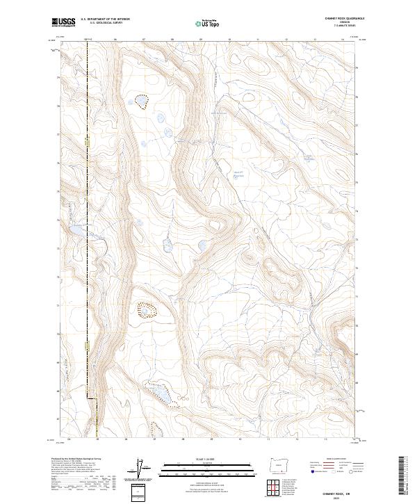 USGS Topographic Map – Chimney Rock