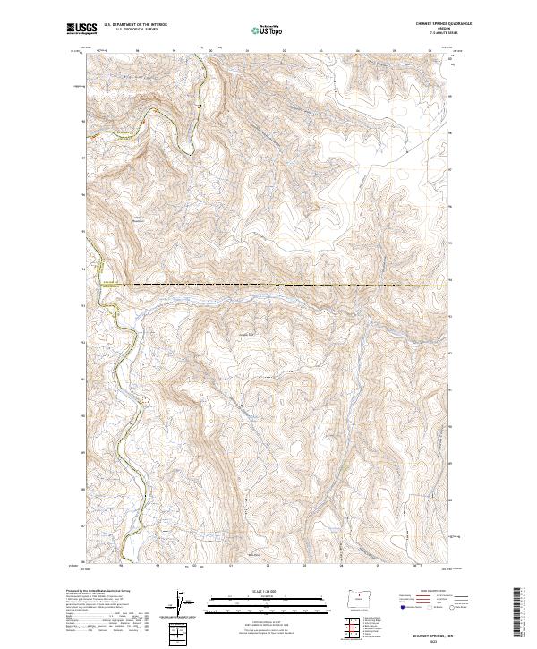 USGS Topographic Map – Chimney Springs
