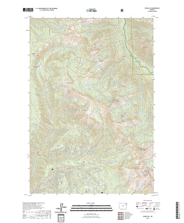USGS Topographic Map – China Cap
