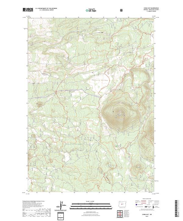 USGS Topographic Map – China Hat