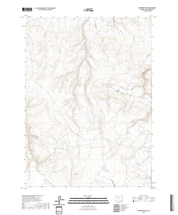 USGS Topographic Map – Chipmunk Basin