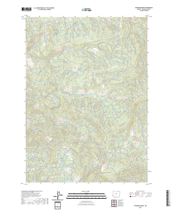 USGS Topographic Map – Chipmunk Ridge