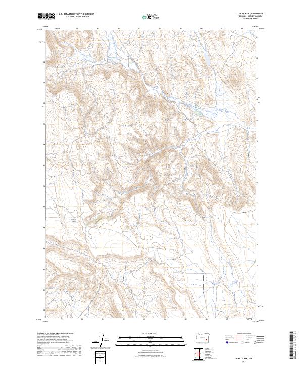 USGS Topographic Map – Circle Bar