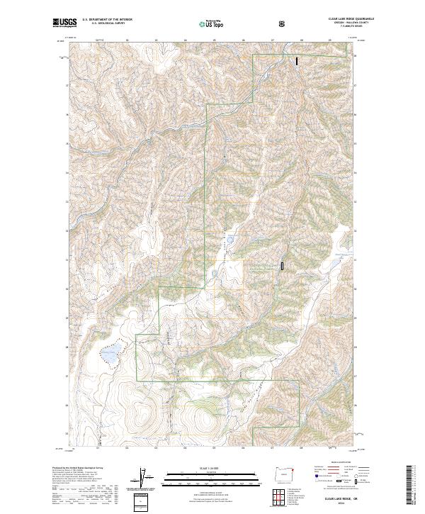 USGS Topographic Map – Clear Lake Ridge