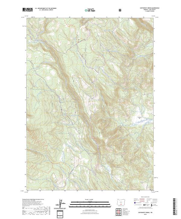USGS Topographic Map – Coffeepot Creek