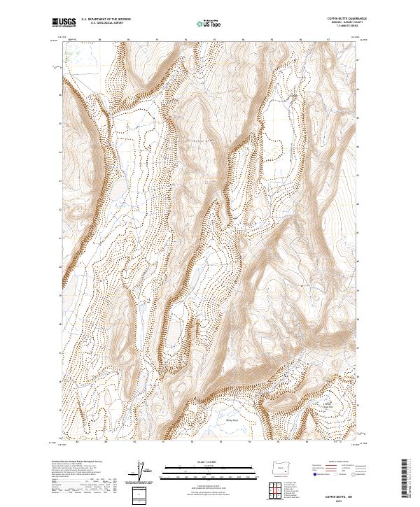 USGS Topographic Map – Coffin Butte