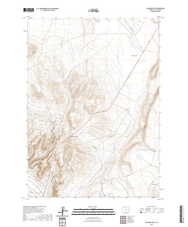 USGS Topographic Map – Coleman Hills