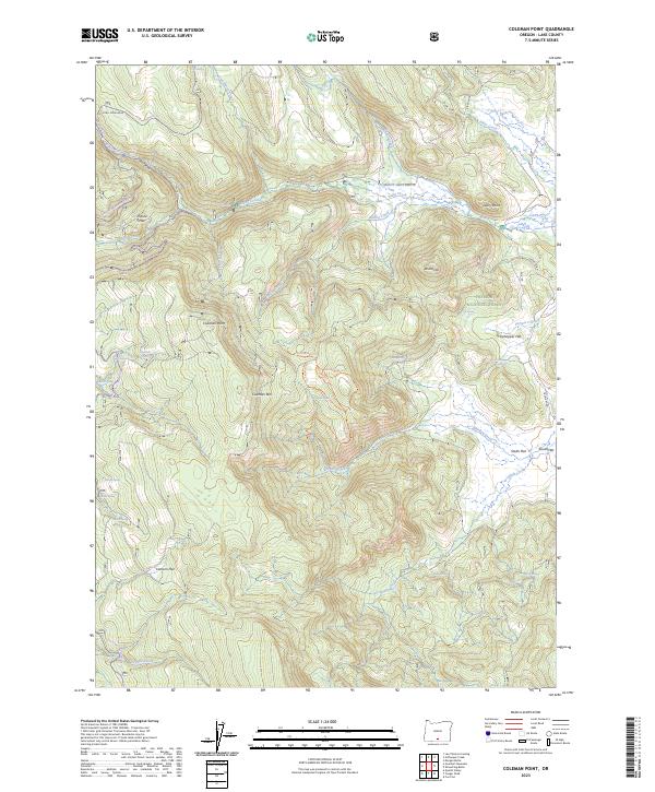 USGS Topographic Map – Coleman Point