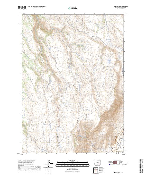 USGS Topographic Map – Comegys Lake