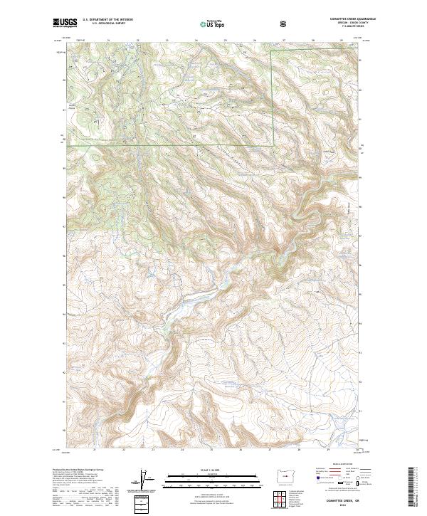 USGS Topographic Map – Committee Creek