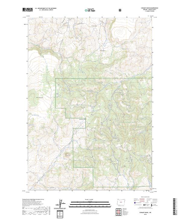 USGS Topographic Map – Conant Basin