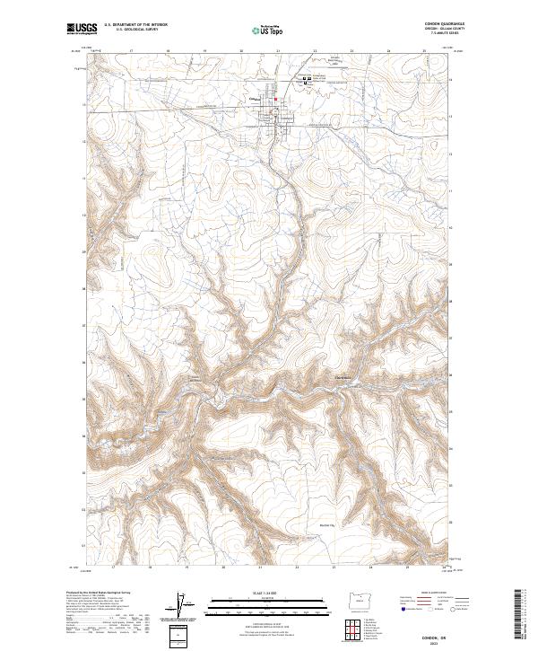 USGS Topographic Map – Condon
