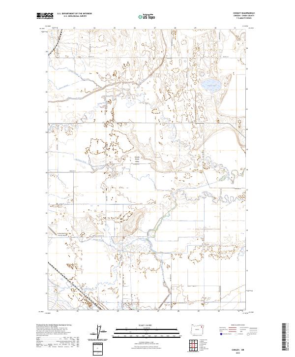 USGS Topographic Map – Conley