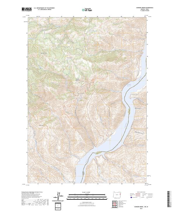 USGS Topographic Map – Connor Creek