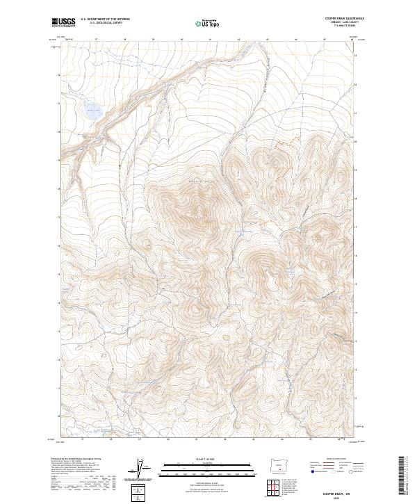 USGS Topographic Map – Cooper Draw