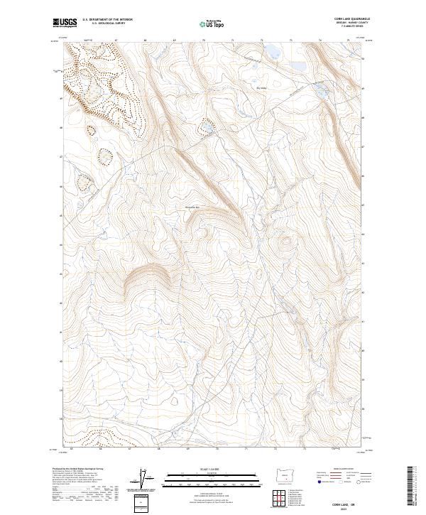 USGS Topographic Map – Corn Lake