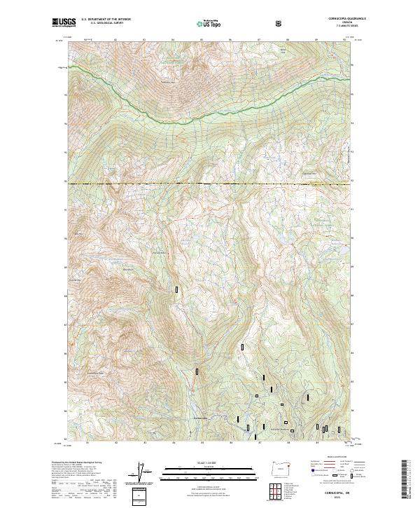 USGS Topographic Map – Cornucopia