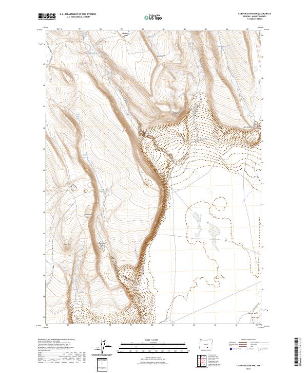 USGS Topographic Map – Corporation Rim
