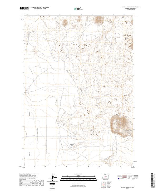 USGS Topographic Map – Cougar Mountain