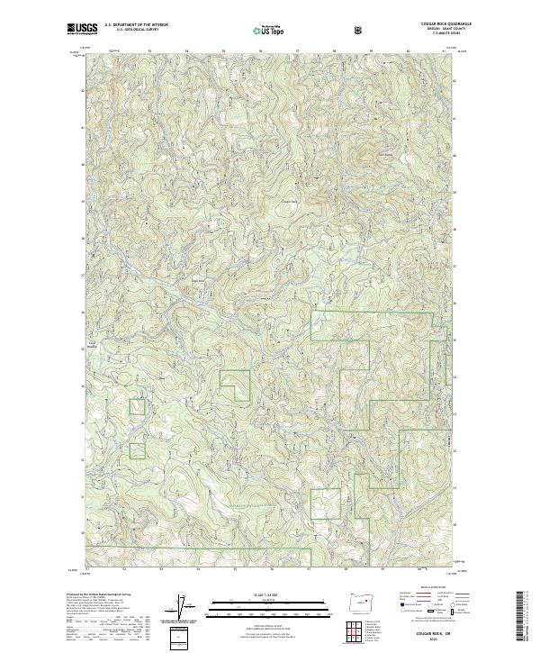 USGS Topographic Map – Cougar Rock