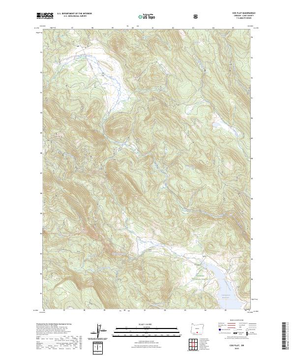 USGS Topographic Map – Cox Flat