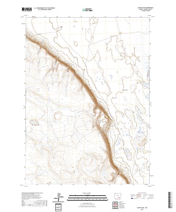 USGS Topographic Map – Coyote Gap