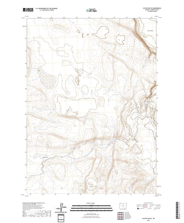 USGS Topographic Map – Coyote Gap SE