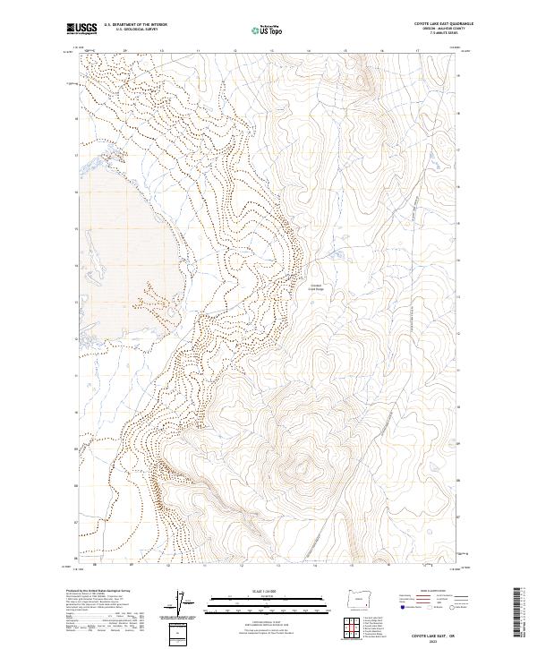 USGS Topographic Map – Coyote Lake East