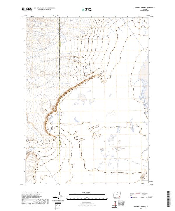USGS Topographic Map – Coyote Lake West