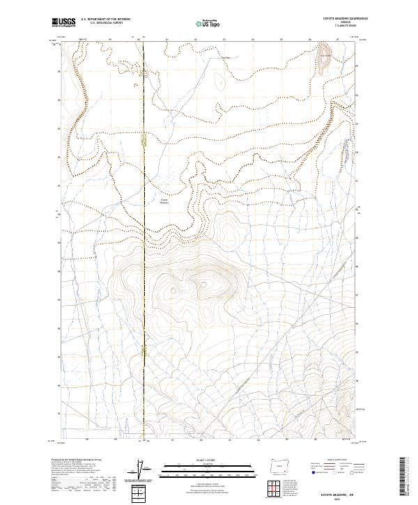 USGS Topographic Map – Coyote Meadows